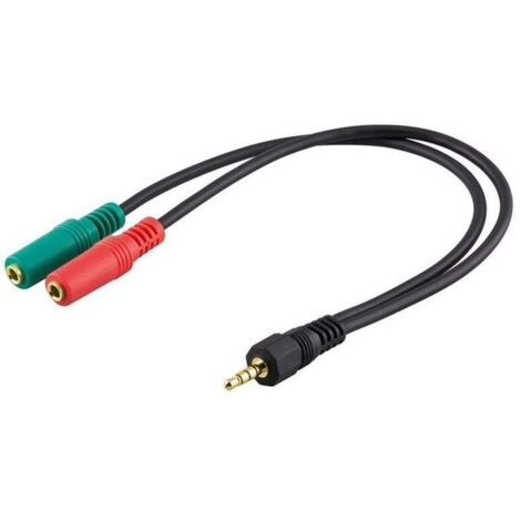 MANHATTAN Cavo sdoppiatore microfono e cuffia jack 3,5 mm per smartphone