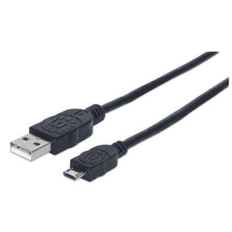 MANHATTAN Cavo USB 2.0 A Maschio/Micro B Maschio, 0,5 m, Nero