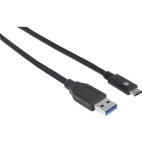 MANHATTAN Cavo USB 3.1 Gen2 A Maschio / C Maschio 1m Nero