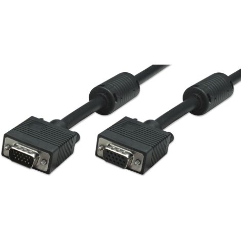 MANHATTAN Prolunga SVGA con ferrite Maschio/Femmina 20 mt