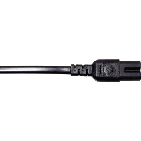 Manhattan Strom Anschlusskabel [1x Euro-Stecker - 1x Kleingeräte-Stecker C8] 1.80 m Schwarz