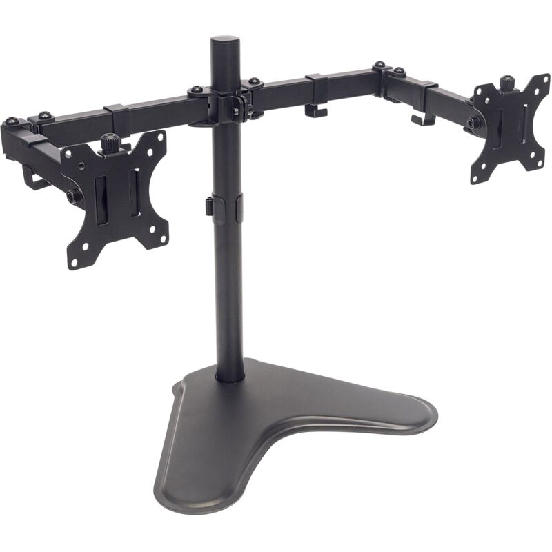 Manhattan Supporto Da Scrivania Per 2 Monitor 13 32'' Con Base E Do...