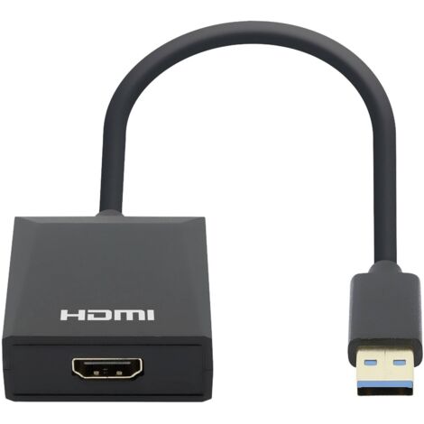 Manhattan USB 3.0 Adaptateur [1x USB 3.0 mâle type A - 1x HDMI femelle] 153690 15 cm D392032