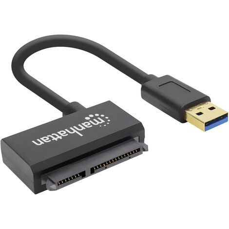 Manhattan USB 3.2 Gen 1 (USB 3.0) Adapter [1x USB 3.2 Gen 1 Stecker A (USB 3.0) - 1x SATA-Kombi-Stec