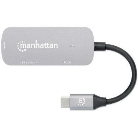 MANHATTAN USB-C auf HDMI 3-in-1 Docking-Konverter mit PD