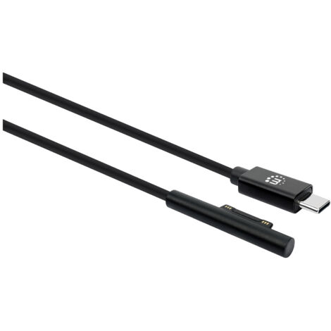Manhattan USB-Kabel   USB-C® Stecker, Surface Connect-Stecker 1.80 m Schwarz  353632
