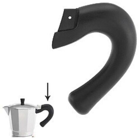 Manico in alluminio caffettiera a induzione 9 e 12 tazze