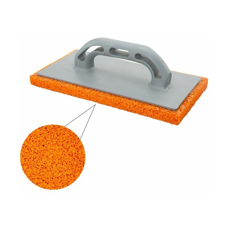 Image of Manico in fibra di schiuma galleggiante arancione 14x28 cm. Finitura grossolana