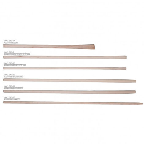 Manico in legno badile diritto naturale Verdelook