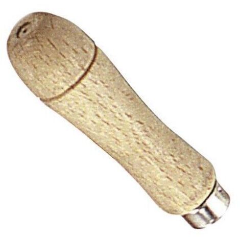 Manico in legno di tiglio 90 mm. (ghiera in acciaio)
