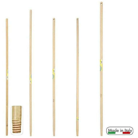 Manico legno cm 130 filetto Verdemax