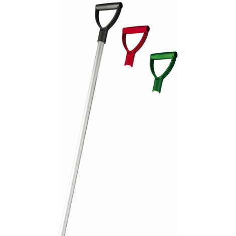 Manico per forca da scuderia con maniglia abbinata made in Italy: Unica, argento