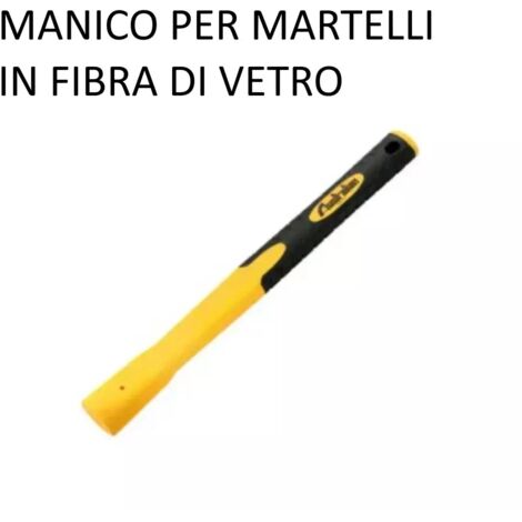 MANICO PER MARTELLI IN FIBRA CON IMPUGNATURA GOMMA