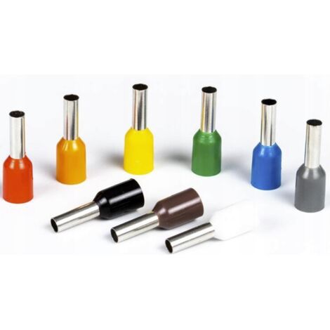 Manicotti per crimpatura cavi 2,5x12mm 100 pezzi