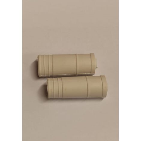 MANICOTTI PER TUBO GAS METANO - IN PLASTICA COLORE BIANCO