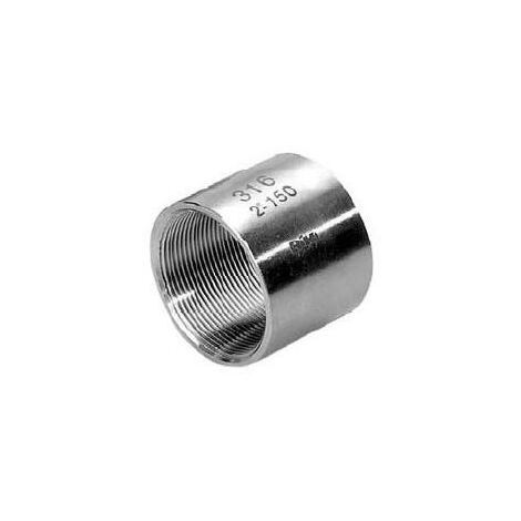 Manicotto 1" AISI304L- ISO4144 da tubo senza saldatura 268100304L - - RACCORDERIE METALLICHE - -