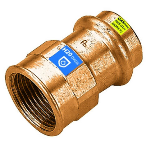 MANICOTTO A PRESSARE FXFIL F ACQUA/GAS- Diam. 18 x 3/4- FRABO- pezzi 1
