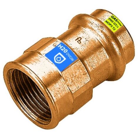 MANICOTTO A PRESSARE FXFIL F ACQUA/GAS Diam. 22 x 1&quot