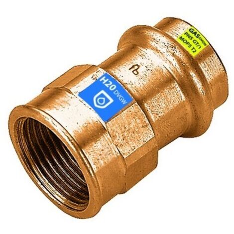 MANICOTTO A PRESSARE FXFIL F ACQUA/GAS Diam. 35 x 1"