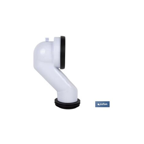 Manicotto di Collegamento Angolato a 45° per WC con Labbro in Gomma Ø110 mm