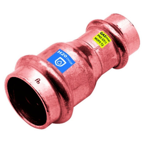 MANICOTTO DI RIDUZIONE FF  IN RAME A PRESSARE ACQUA/GAS- Diam. 42 x 35- FRABO- pezzi 1