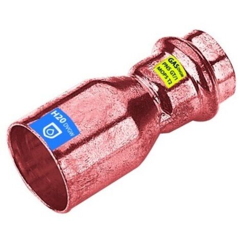 MANICOTTO DI RIDUZIONE MF IN RAME A PRESSARE ACQUA/GAS Diam. 42 x 22