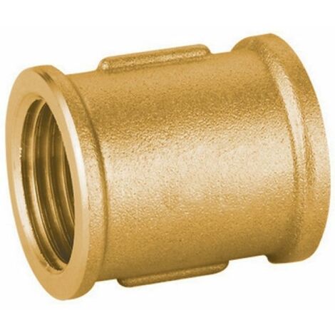 MANICOTTO DIRITTO FF IN OTTONE GIALLO PESANTE IBP 1/2&quot