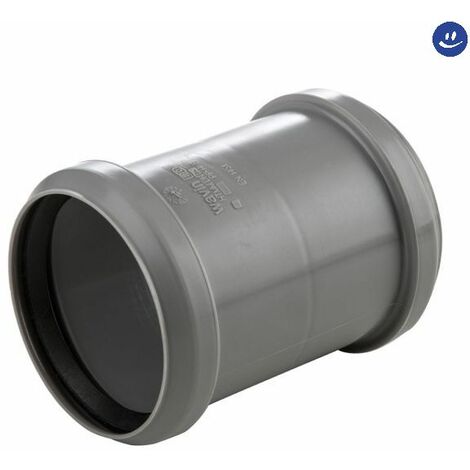Manicotto doppio bicchiere ad innesto con battuta in pp e guarnizione serie ed tech ø160 WAVIN