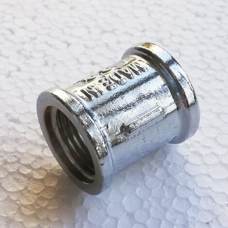 Manicotto ff da 1/2 in ottone cromato