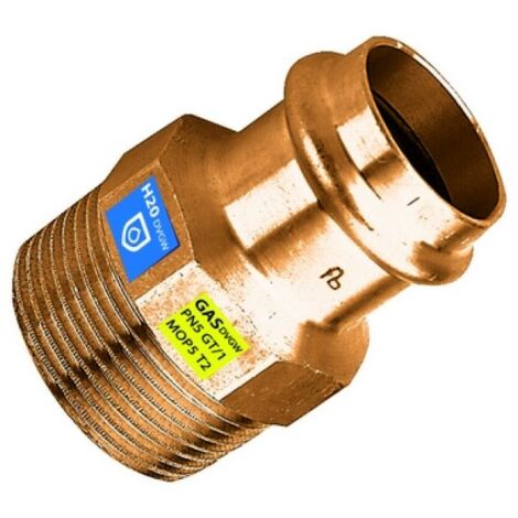 MANICOTTO IN BRONZO A PRESSARE FXFIL M ACQUA/GAS Diam. 28 x 3/4