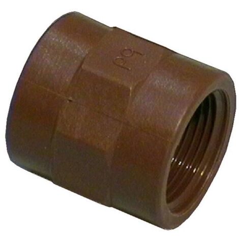 MANICOTTO IN POLIPROPILENE MARRONE 3/4'' FF