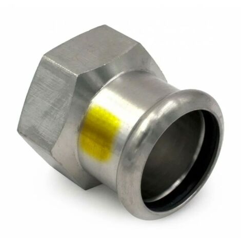 Manicotto misto filetto F ø18 x 1/2"F Inox 316L a pressare GAS 190102018G