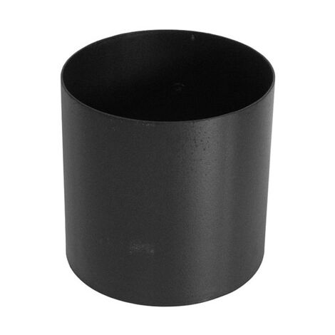 Manicotto porcellanato ff l.150 mm nero opaco stufa legna diam. 120