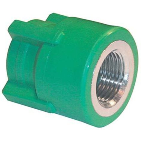 MANICOTTO PPR A SALDARE FILETTO FEMMINA - VERDE/OTTONE MM 20X1/2F- 10 pezzi