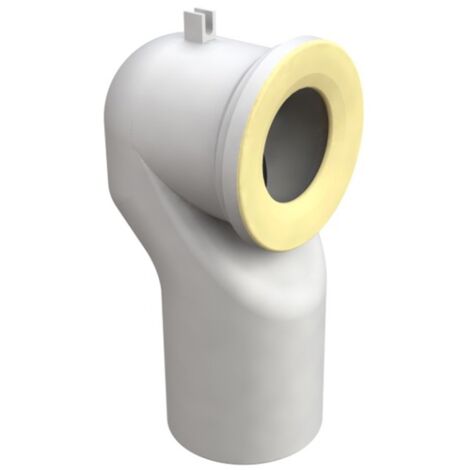 Manicotto prolunga a collo di cigno per WC ingresso D 80-110 mm