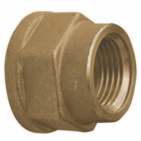 MANICOTTO RIDOTTO DIRITTO FEMMINA/FEMMINA IN OTTONE GIALLO 1&quot1/4 x 1&quot