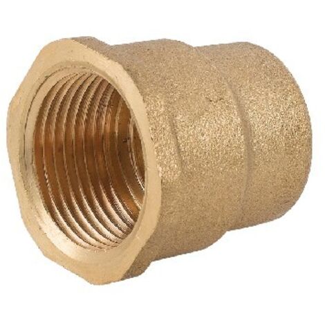 MANICOTTO RIDOTTO FF IN OTTONE GIALLO 1/2" x 1"