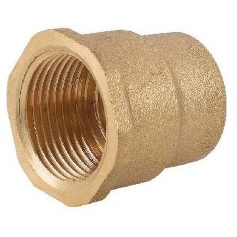 MANICOTTO RIDOTTO FF IN OTTONE GIALLO Misura: 1" x 1"1/4