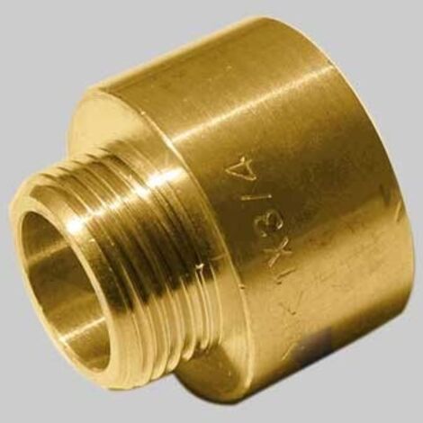 MANICOTTO RIDOTTO MASCHIO/FEMMINA OTTONE GIALLO - 1"x1"1/4