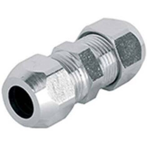 MANICOTTO STRINGITUBO X CANNA RAME CROMATO - OTTONE CROMATO MM 10- 5 pezzi