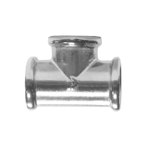 Manicotto tee fff ottone cromato  1/8RINAL
