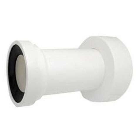 MANICOTTO WC DIRITTO PROLUNGA SCARICO VASO CON BORCHIA E GUARNIZIONE DIAM.100