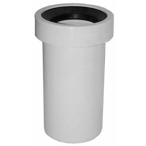 MM_UNVERIFIED_BRAND Manicotto wc tubo prolunga vaso da 100 mm lungh 40cm rigido diritto senza rosone
