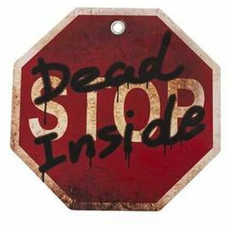 Manifesto Decorazione Murale - Morto Dentro - Multicolore - 24x24 cm - Interno - Contemporaneo