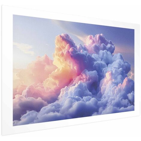Manifesto - Nuvole come dipinte: pennelli artistici dell'alba che dipingono il cielo
