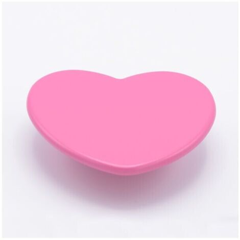 Maniglia a forma di cuore fuxia in groffato fine 84x97x26mm - 312 Cuore