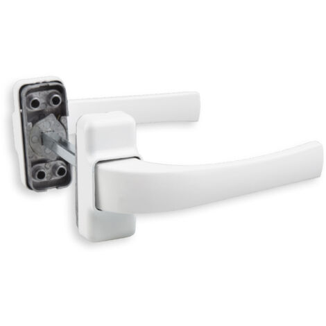 Maniglia a scudo reversibile in alluminio bianco