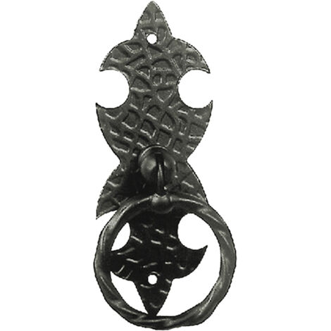 MANIGLIA AD ANELLO CON PIASTRA mm 45