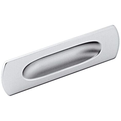Maniglia ad incasso effetto alluminio 125x36x10mm - 054 Thin