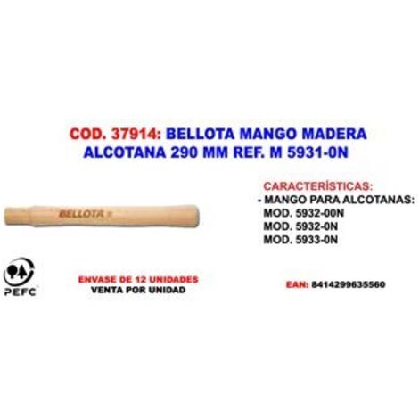 Maniglia Alcotana Bellota M 5931-0N 290 mm In legno